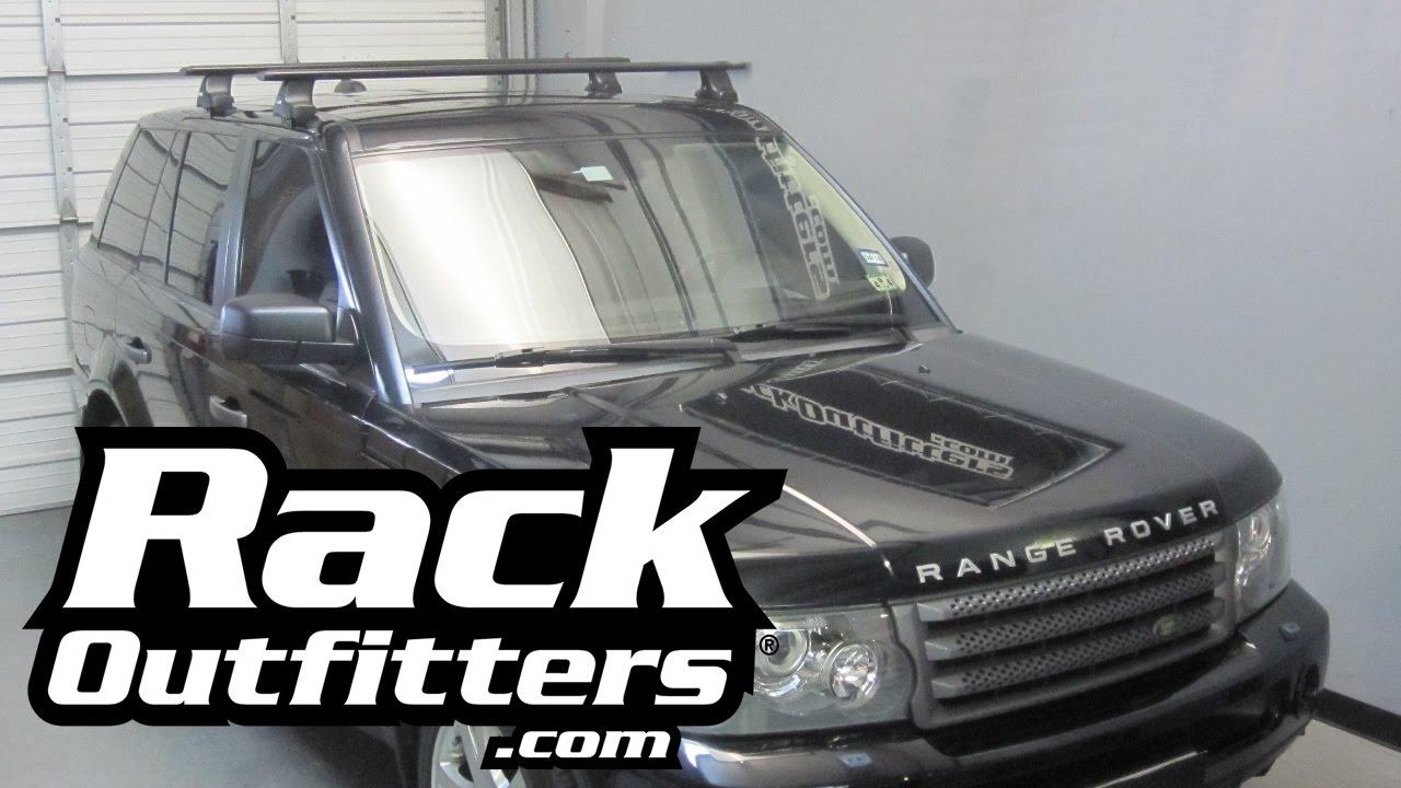 Land Rover Range Rover Sport Thule Rapid Traverse BLACK AeroBlade Roof Rack by Rack Attack
