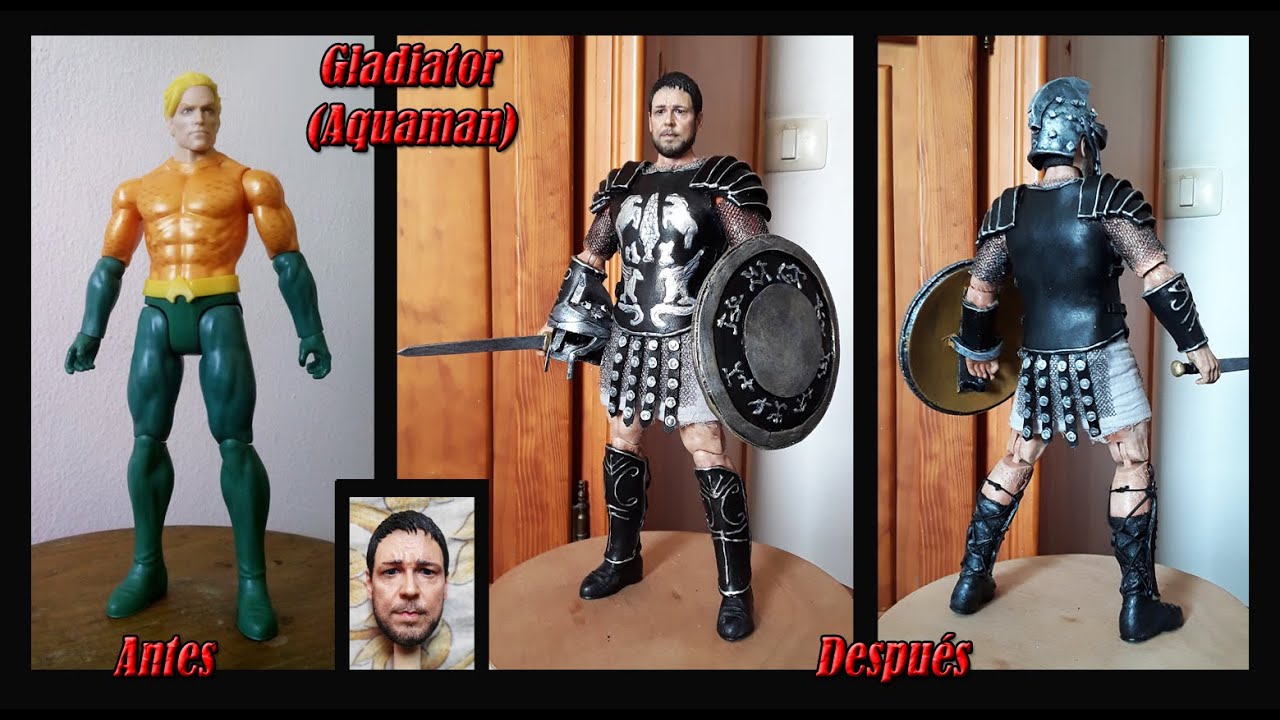 Gladiator Custom (Maximus -base Aquaman Mattel).