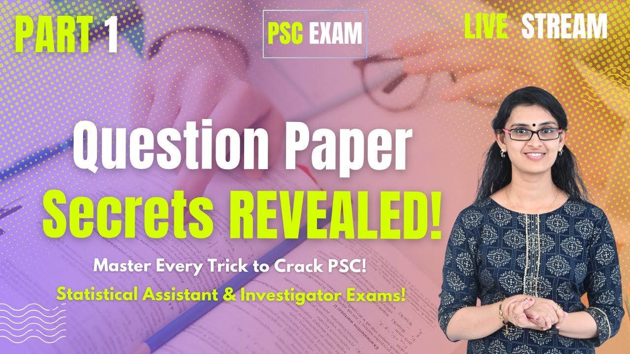 LIVE | PSC Question Paper Discussion 🔍 | PART 1 | Learn Secret Tricks to Crack Exam!