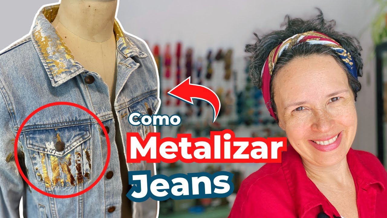 DIY de Customização: Como Metalizar Jaqueta Jeans em Casa