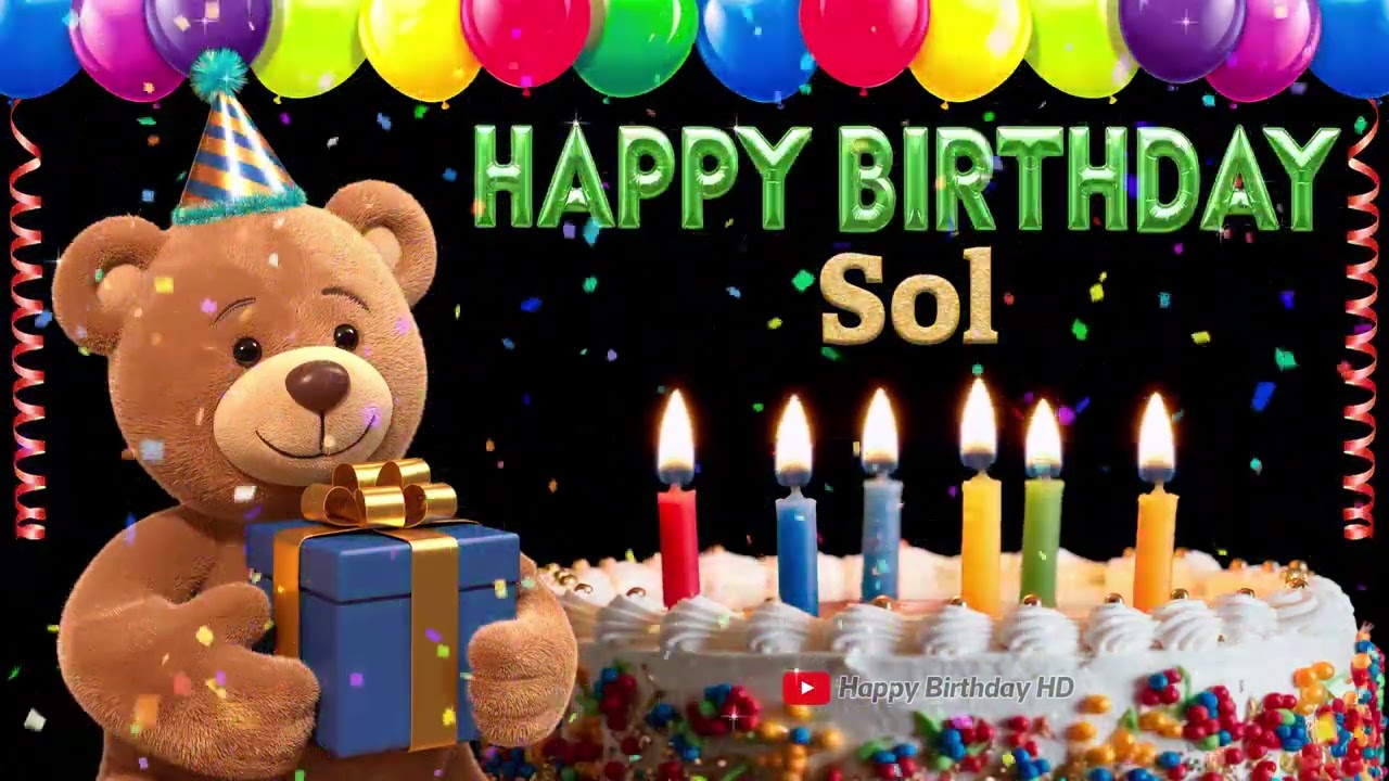 Sol Happy birthday To You - Happy Birthday song name Sol 🎁 🎂
