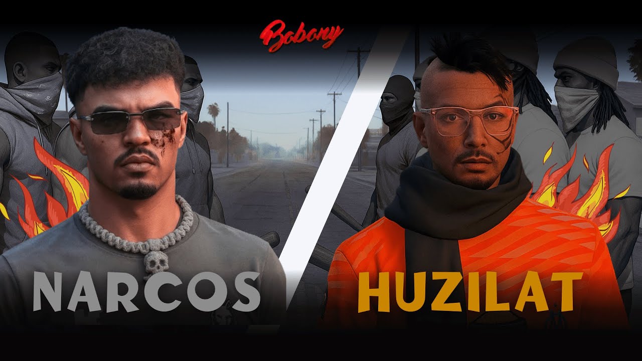FIGHT NARCOS VS HUZILAT GTA RP MAROC
