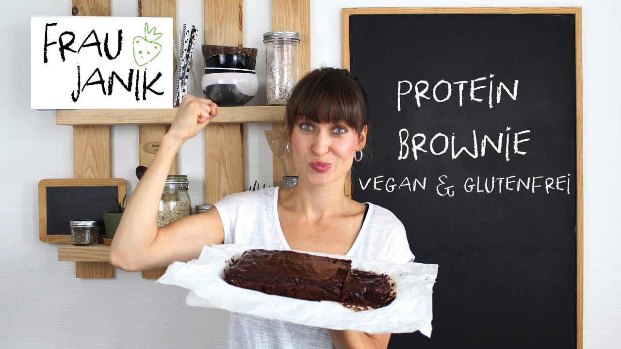 Protein Brownies ohne Proteinpulver! 💪 vegan & glutenfrei | wenige Zutaten