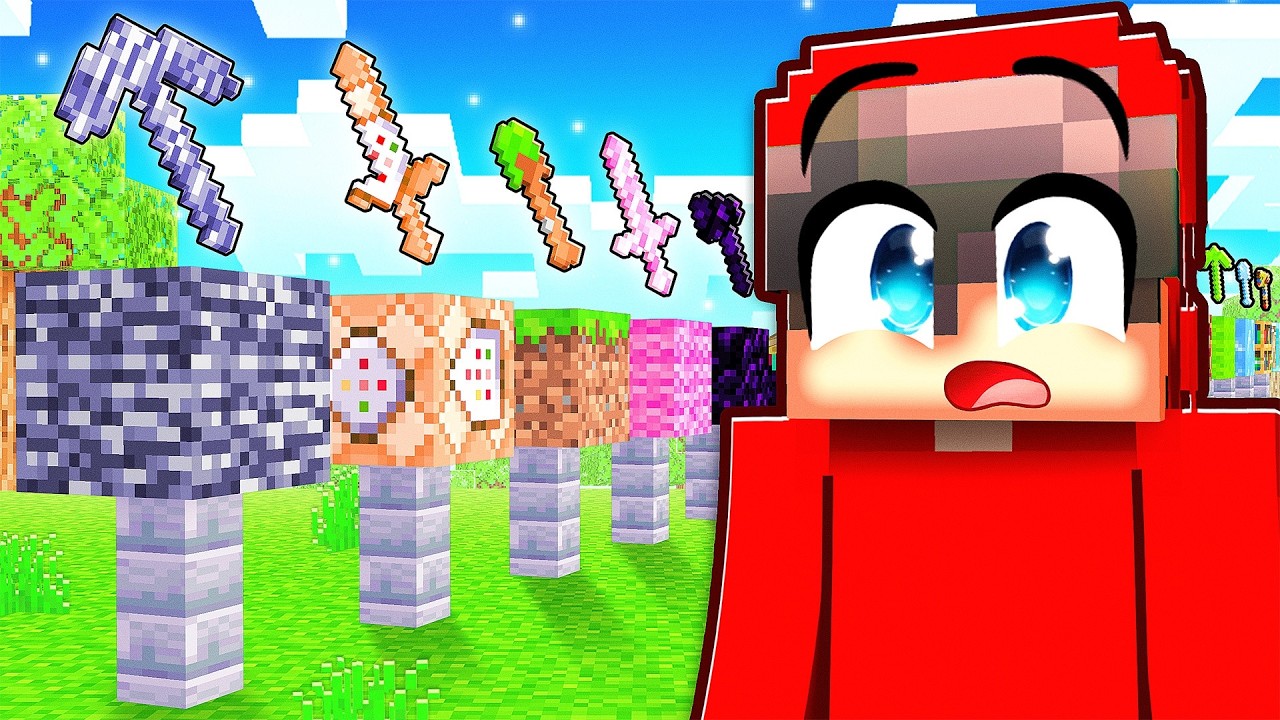 Я сделал инструменты из КАЖДОГО БЛОКА в Minecraft!