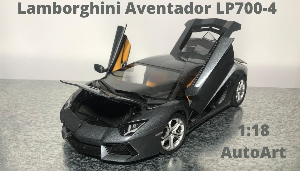 Lamborghini Aventador LP700-4 (Metallic Gray) 1:18 Autoart 74662 [Review  Video]
