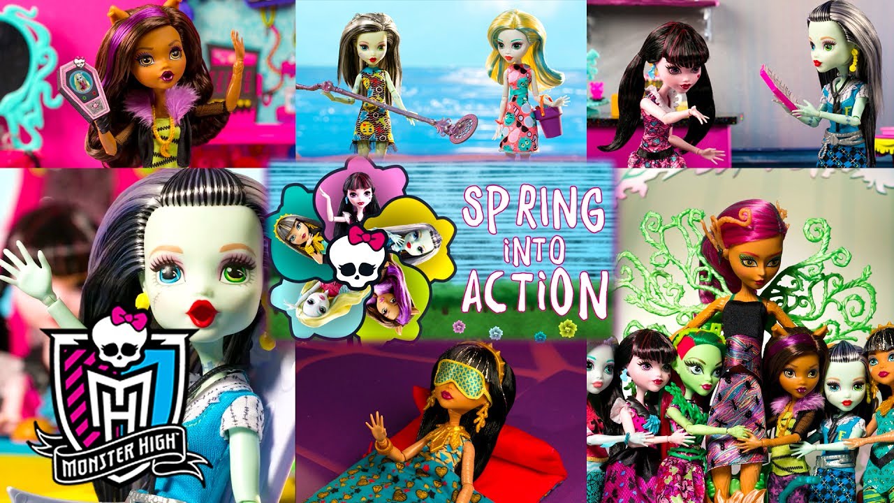 Monster High Spring Into Action: Stop Motion Series Compilation | Monster High