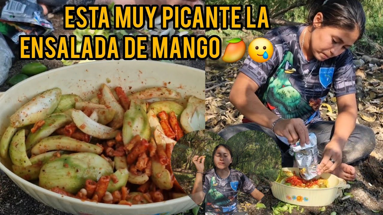❓️Nos Fuimos Para El Río Isimos Una Mega Ensalada De Mangos 🥭 🤤