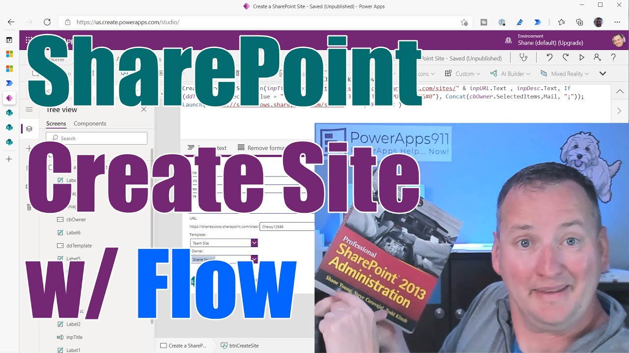 Create a SharePoint Online site with Power Apps and Power Automate via the Rest API
