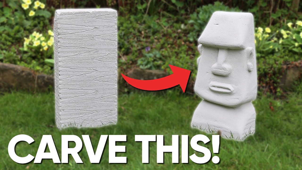 DIY Easter Island Heads | Breeze Block Carving