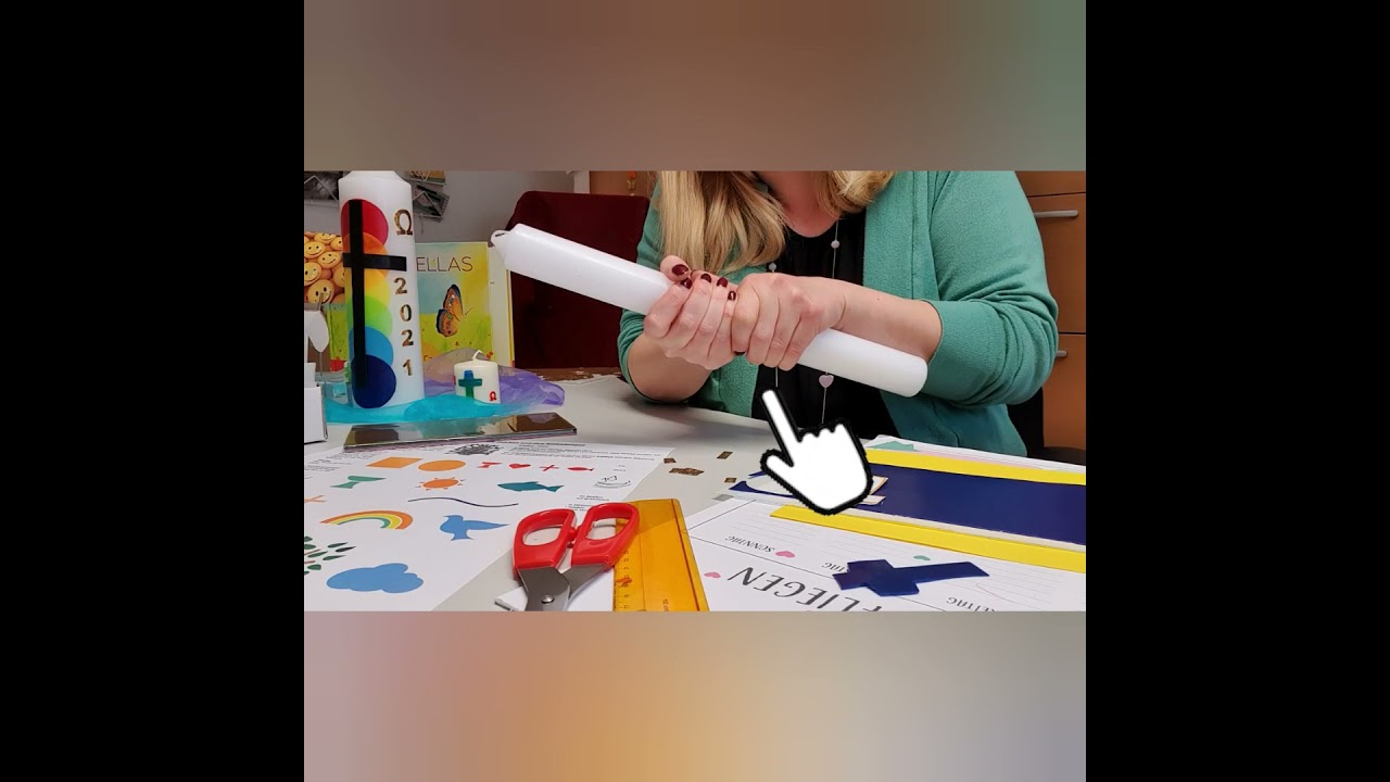 Erstkommunionkerzen Bastelanleitung