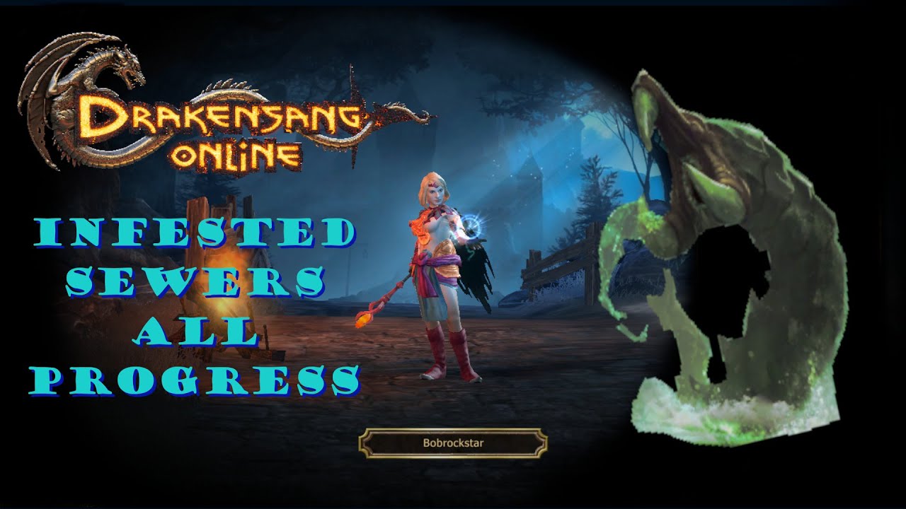 Drakensang Online | Infested Sewers Toxic Dead Worm Boss Sewers All Progress | #drakensangonline