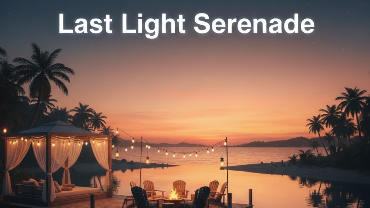 Last Light Serenade Cinematic Chill Out Music for End of Summer | Beach Bar Lounge Background Music