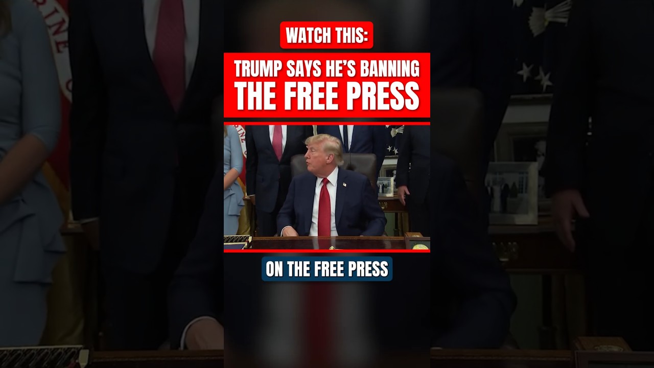 🚨 ТРАМП ОБЪЯВЛЯЕТ О ЗАПРЕТЕ &laquo;СВОБОДНОЙ ПРЕССЫ&raquo;