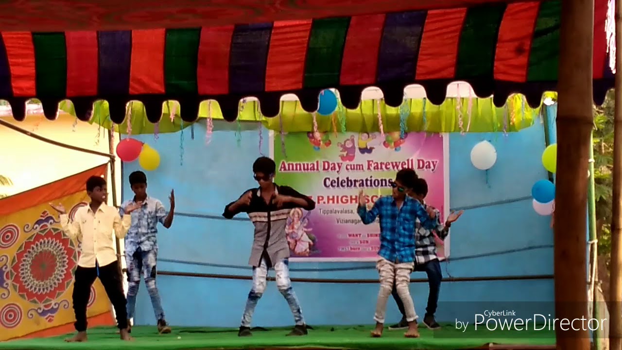 Z.p.h school dance performance in tippalavalasa mastu mastu song