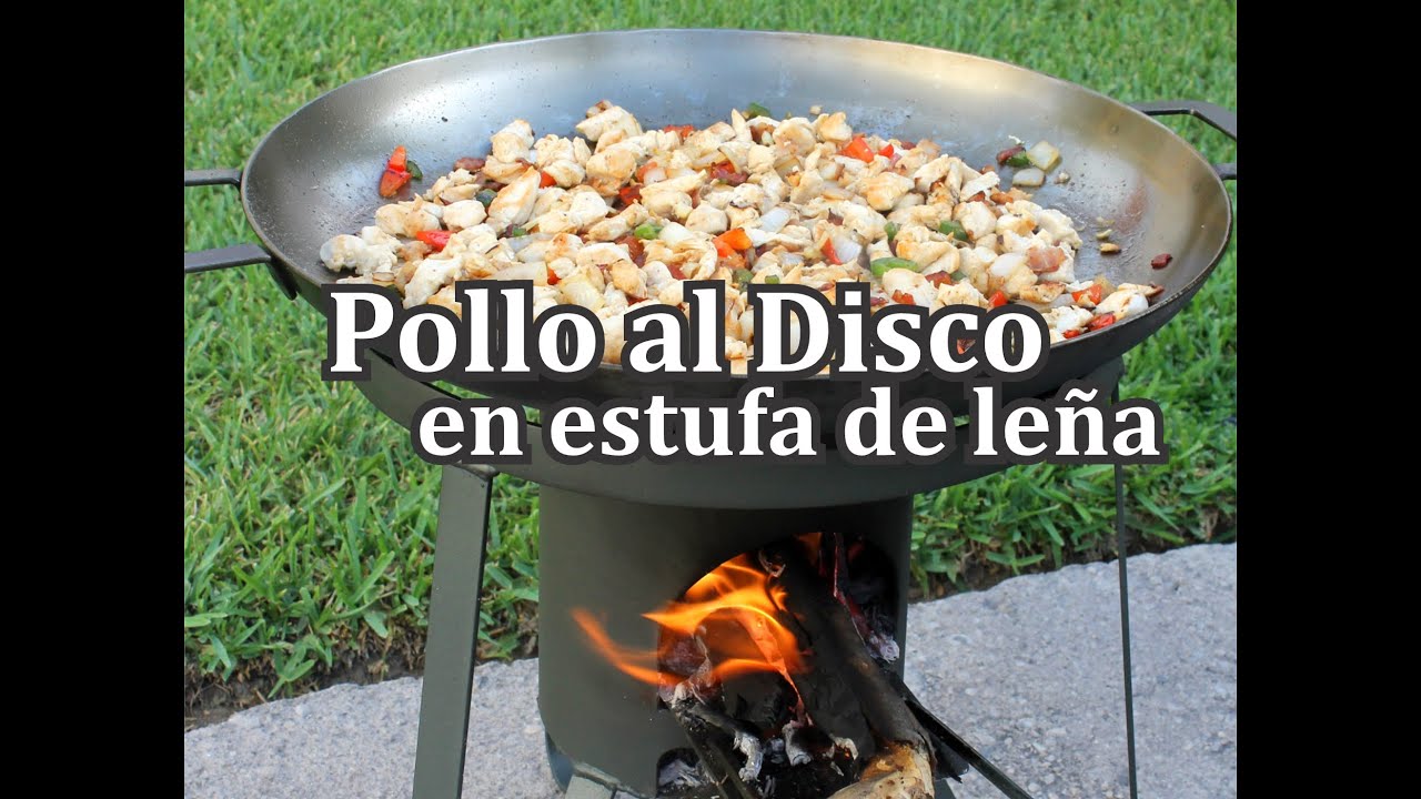 Pollo al Disco (Discada) en Estufa de Leña