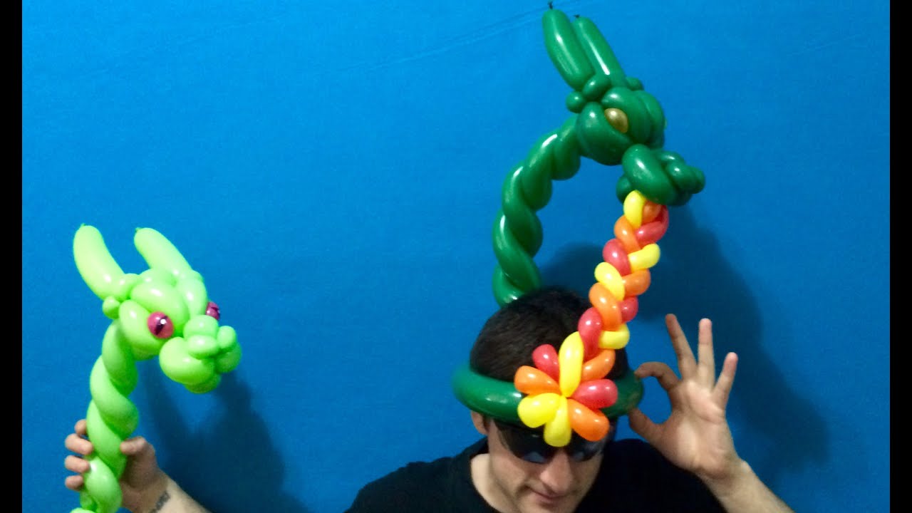 Fire-Breathing Dragon Balloon Hats!