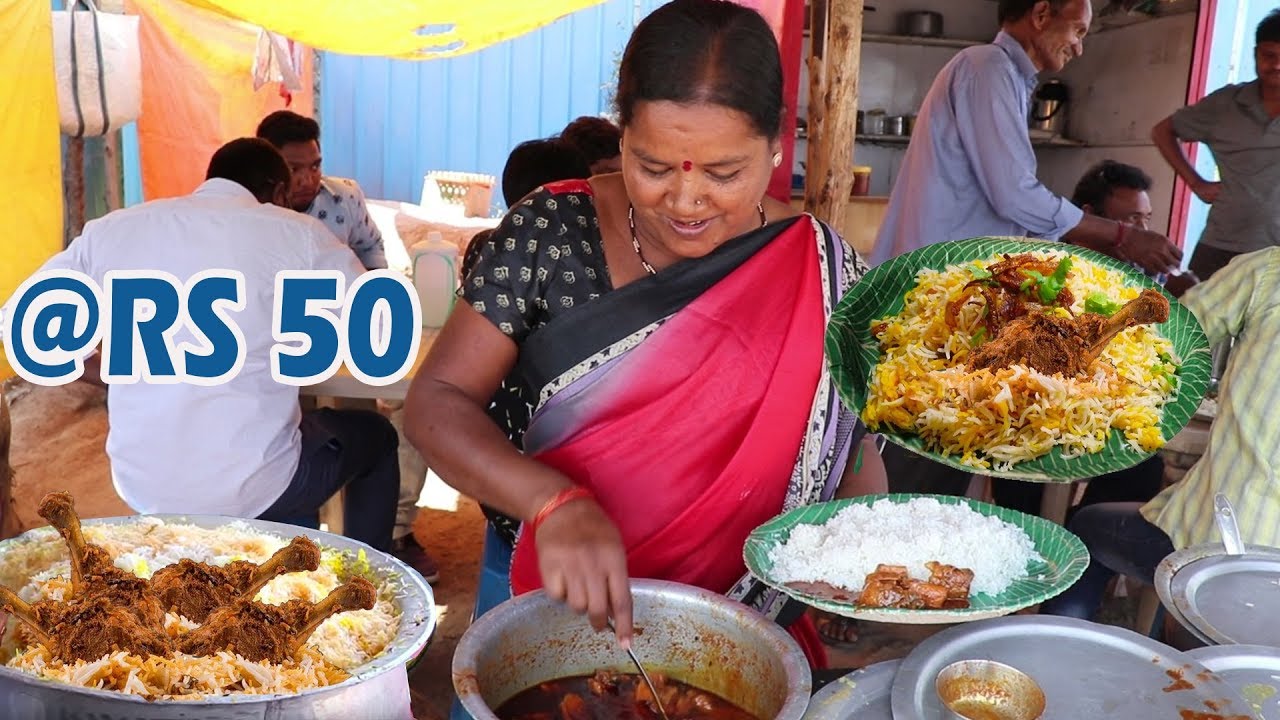 Famous Aunty Selling Tasty Non Veg Unlimited Meals | Best Street Food Ever |