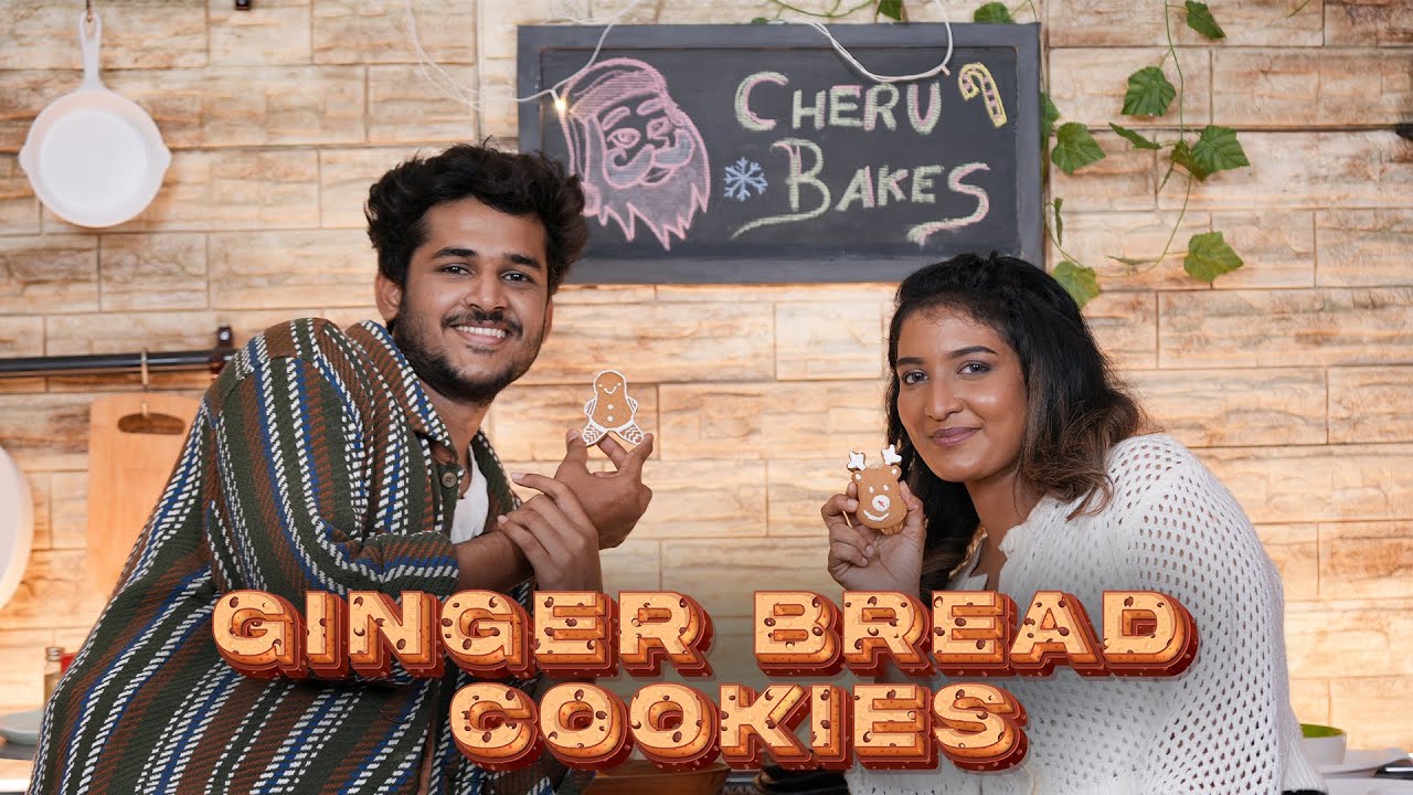 Chef Cheruba &  Mukesh Making Gingerbread Cookies | Cheru bakes | 🥄 Mediamasons Kitchen 🍴