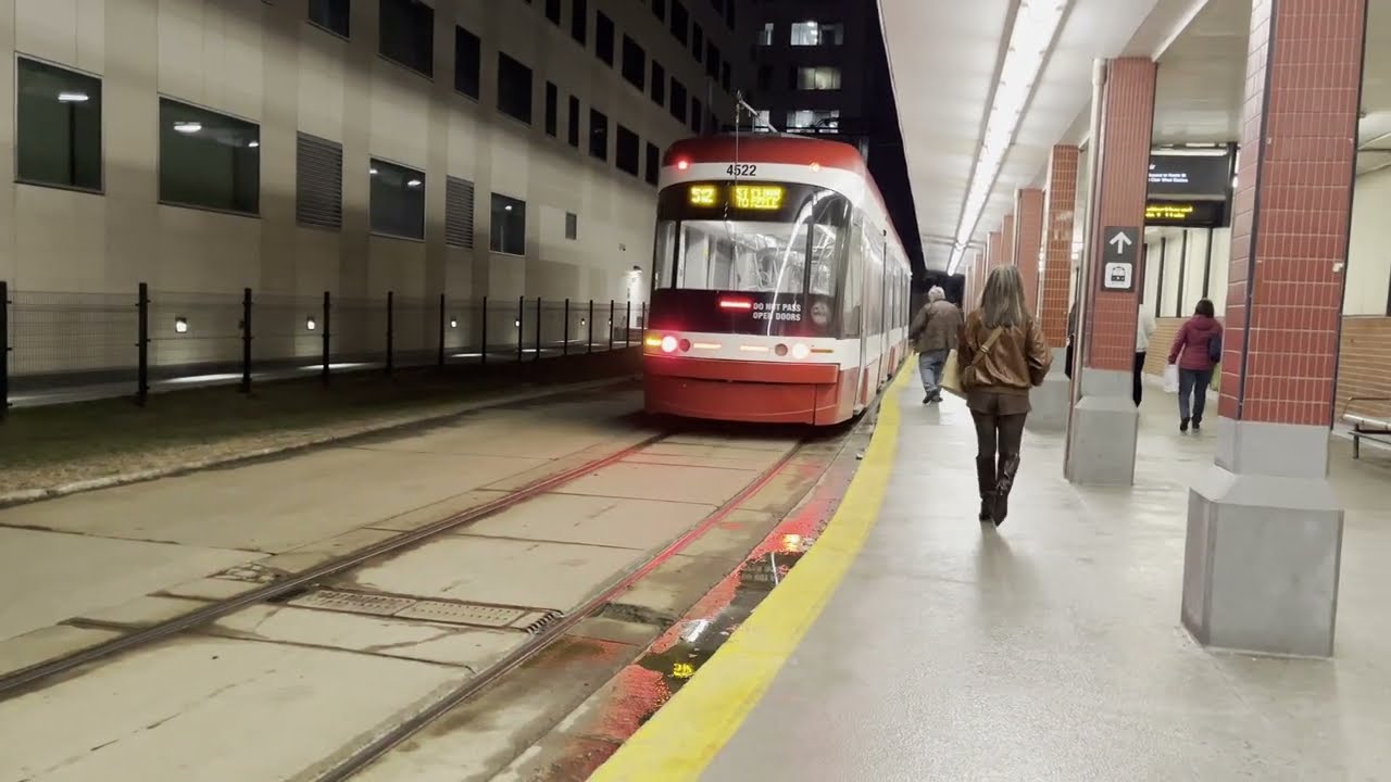 TTC Flexity Streetcar St Clair Station