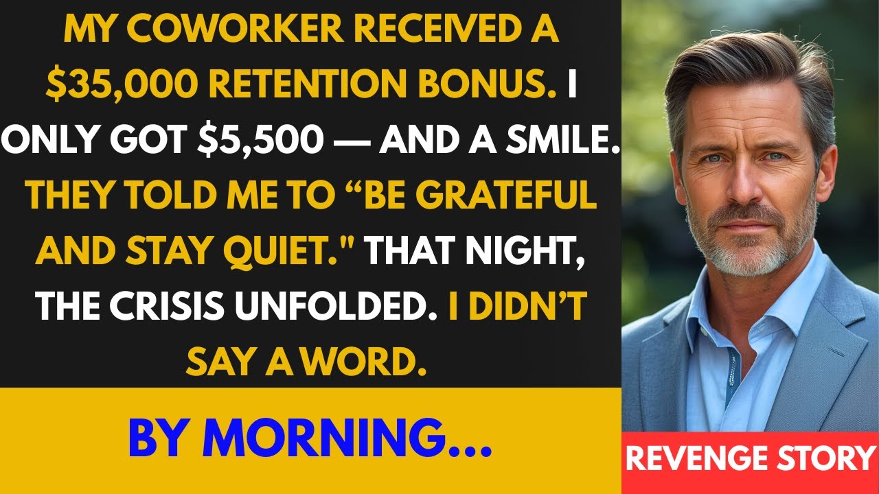 They Awarded My Coworker a $35K Retention Bonus. I Got $5,500—So I Walked Out at 5 A.M.