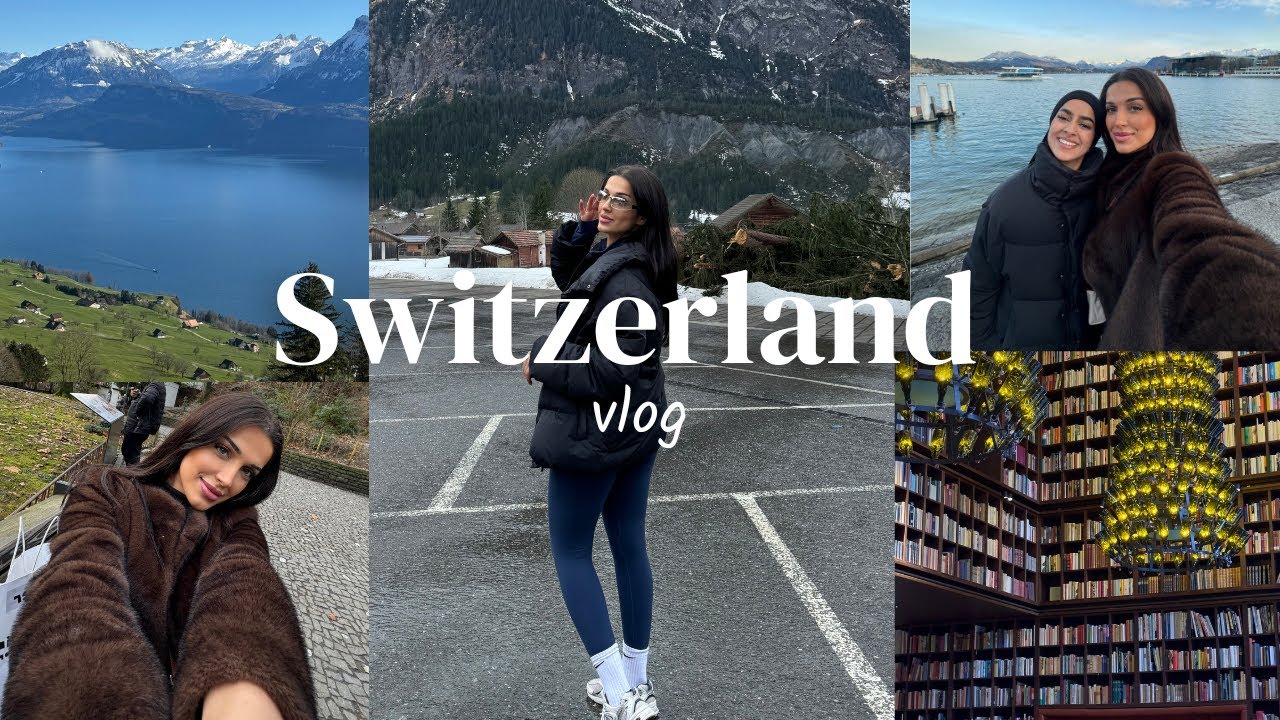 Switzerland vlog 🇨🇭- library cafe | good food | spa day | Interlaken | Lucerne