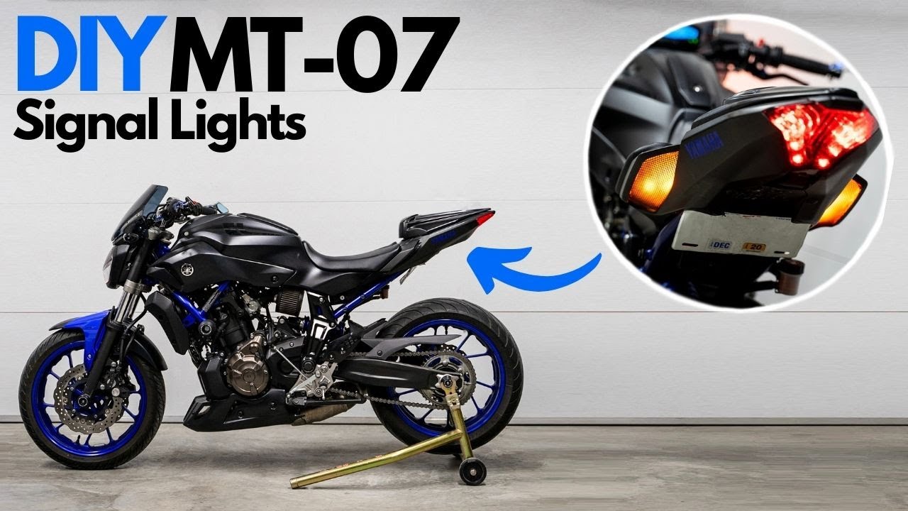 My Custom Yamaha MT-07 Signal Lights!