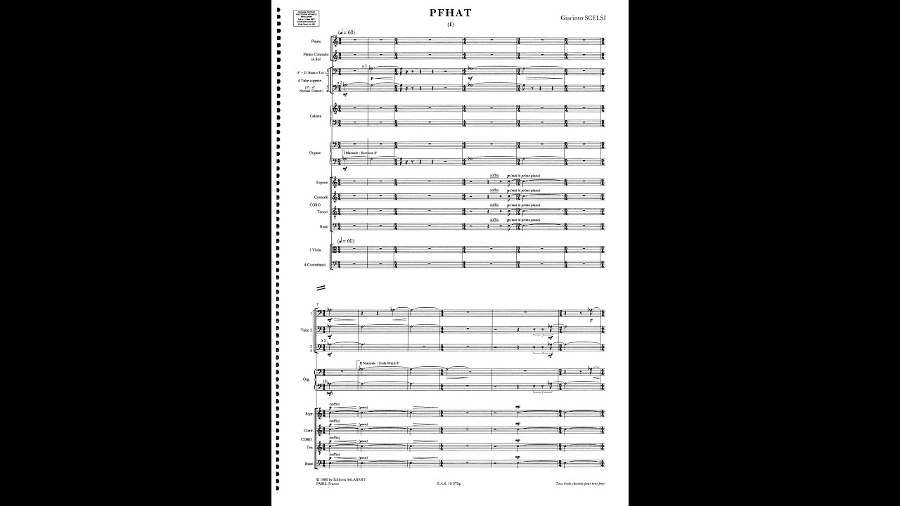 G. Scelsi - Pfhat (w/score)