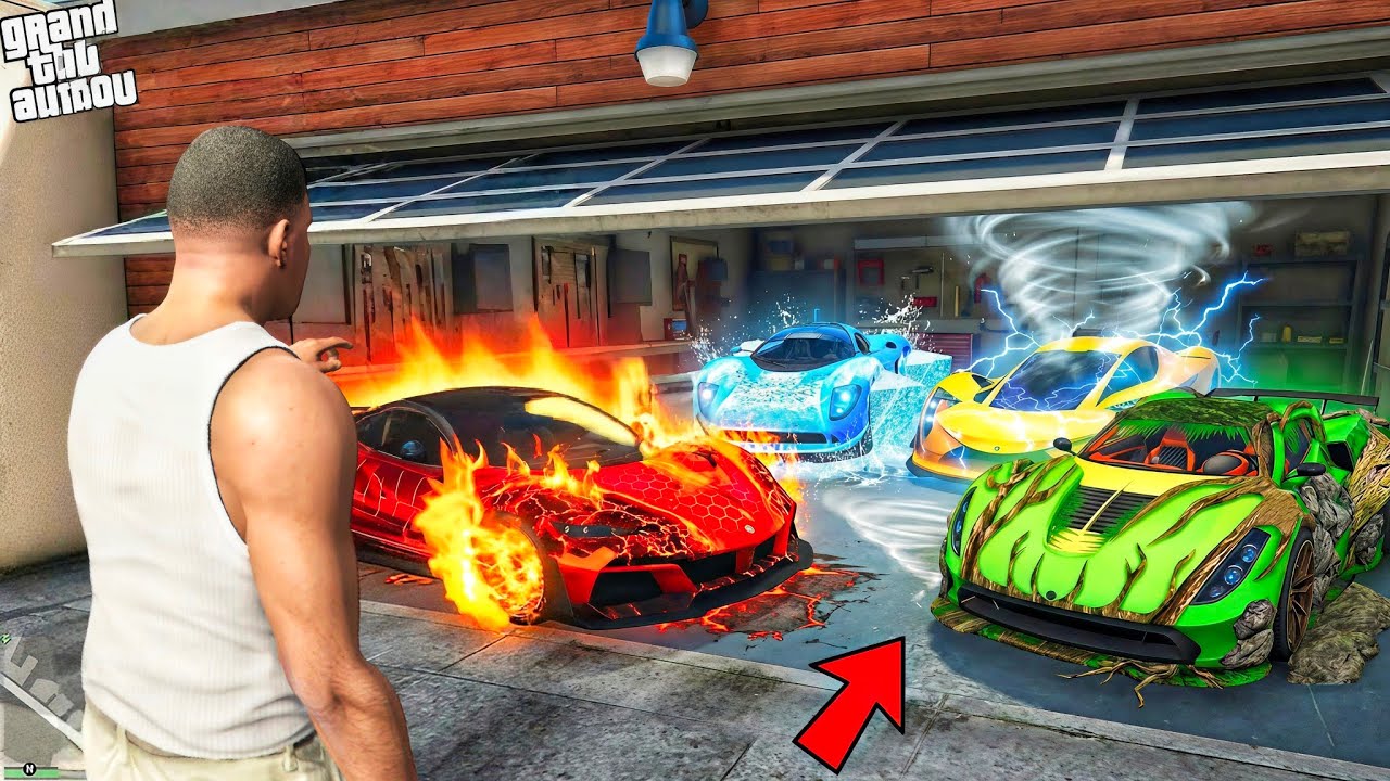 Franklin Stealing Most Rare Elemental Cars In Los Santos || Gta 5 