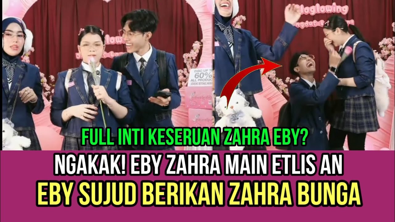 NGAKAK! Eby Zahra Main Etlisan, Eby Sujud Berikan Zahra Bunga!