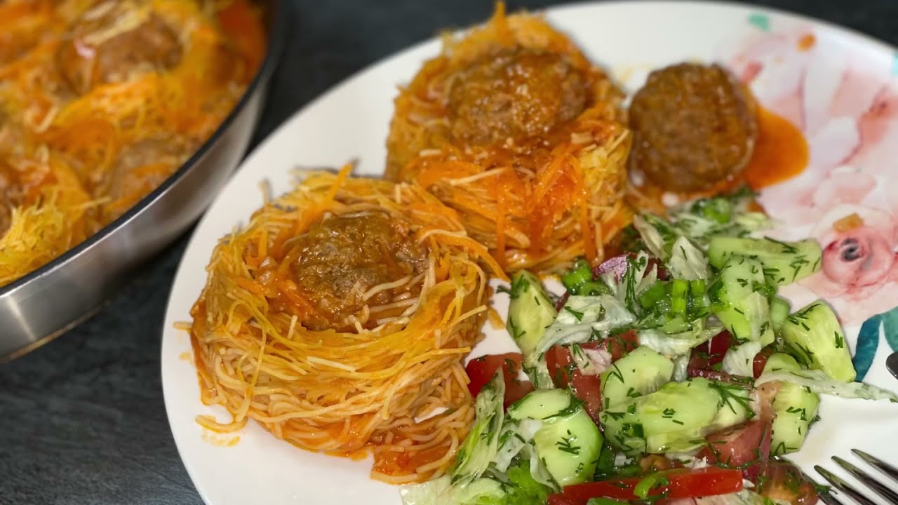 Макаронные гнёзда. Это невероятно вкусно!
