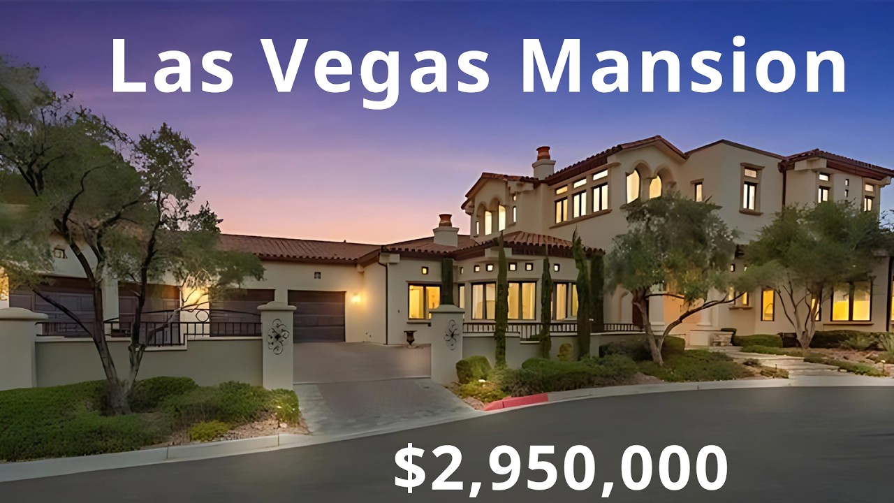 Inside a $2,950,000 Las Vegas Mansion w/ Ultimate Chef Kitchen, Resort Pool | Guard Gated Luxury