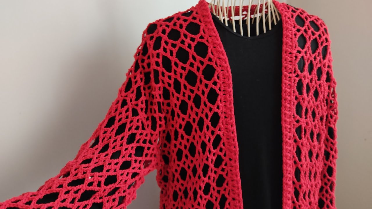 Başka Yerde Yok ❤️Mevsimlik Tığ İşi Örgü Hırka Yapımı ❤️#crochet #tigisi #handmade #model #örgü #diy
