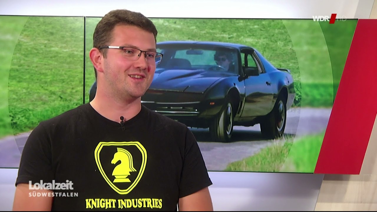 KITT und ich bei der WDR Lokalzeit Südwestfalen in Siegen  | Black-Knight-Rider.de