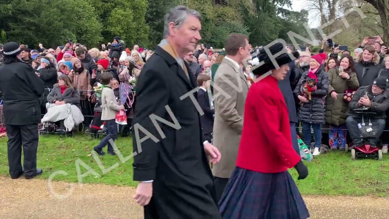 The Royal Family at Sandringham Church Christmas Service 2024 | Video 1