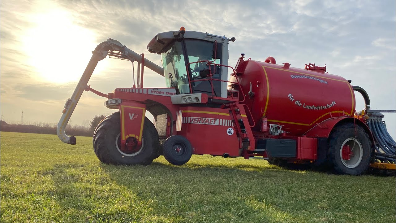 Bodenschonende Gülleausbringung mit Vervaet Hydro Trike -Lohnunternehmen Uphoff