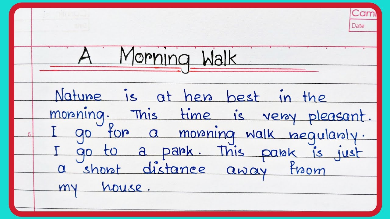 Morning Walk 🚶‍♂️ Essay in English|| Paragraph on Morning Walk|| 10lines Essay on Morning Walk 🚶‍♀️