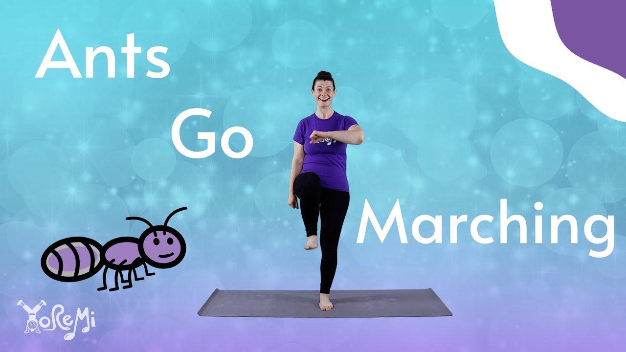 Ants Go Marching Sing-Along | Kids Yoga, Music and Mindfulness with Yo Re Mi
