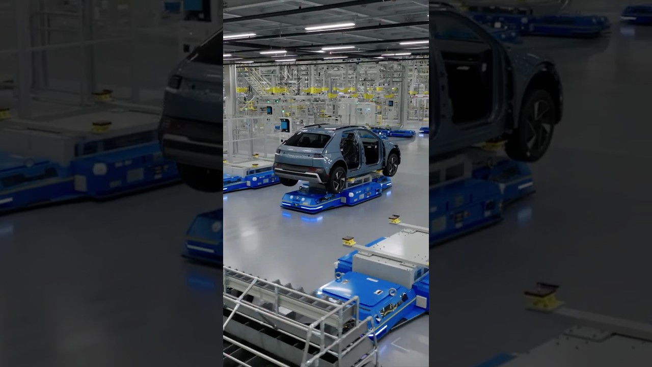 AGV(Autonomous Guided Vehicle) that expands mixed-model production capability | HMGMA