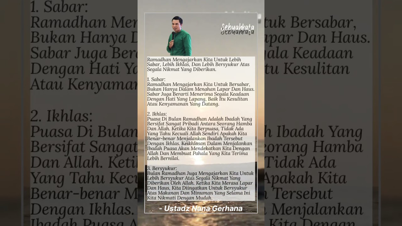 Ceramah Ramadhan - Ustadz Nana Gerhana. #ustadznanagerhana#ceramah#ceramahramadhan