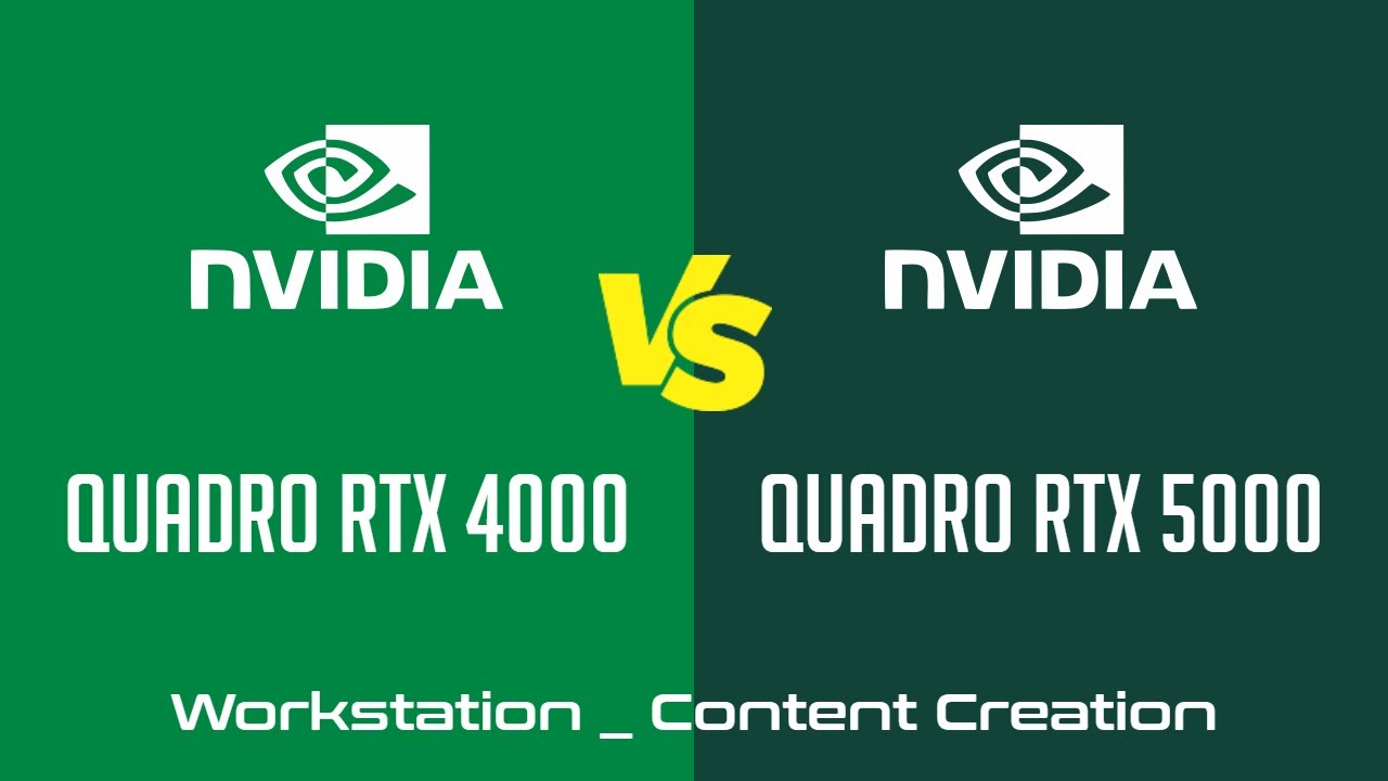 nVidia Quadro RTX 4000 vs nVidia Quadro RTX 5000 - Workstation _ Content Creation Benchmark