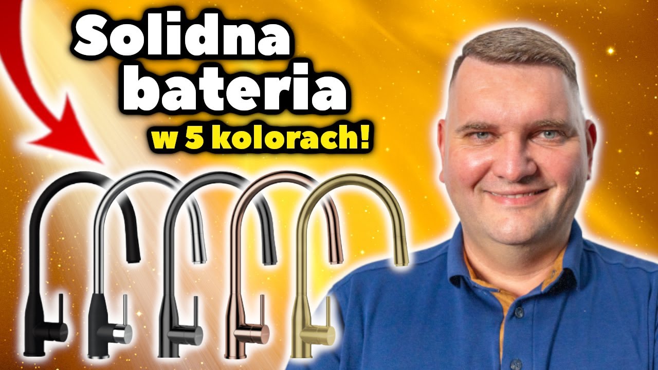 Kavus Schock - bateria zlewozmywakowa z wyciąganą wylewką. Dostępna w 5 kolorach