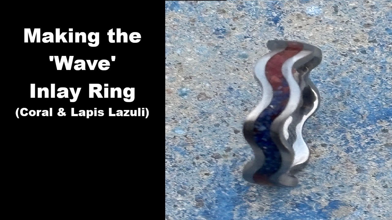 Изготовление кольца с инкрустацией «Волна»