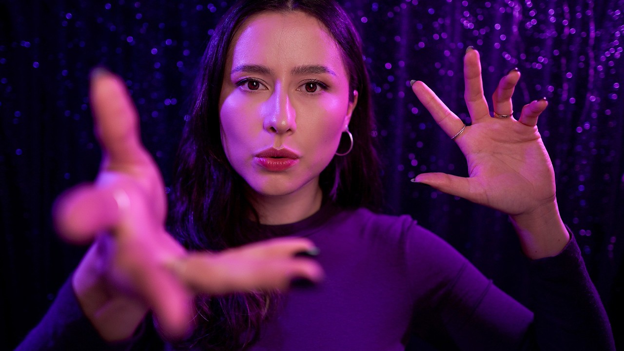 ASMR Best hand movements & mouth sounds for sleep and relaxation 🖐😴🌧  spiral, jellyfish, pluck ...