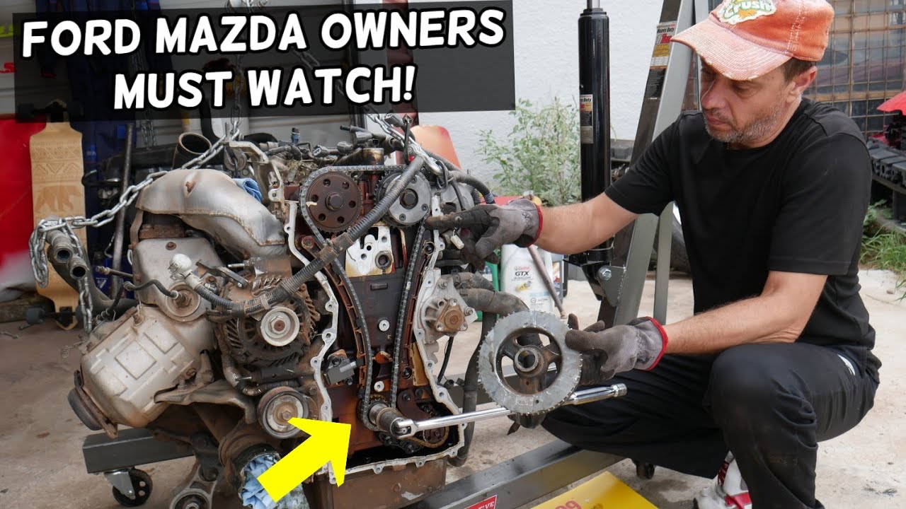 MUST WATCH IF YOU ARE DOING TIMING CHAIN OR BELT REPLACEMENT ON MAZDA FORD