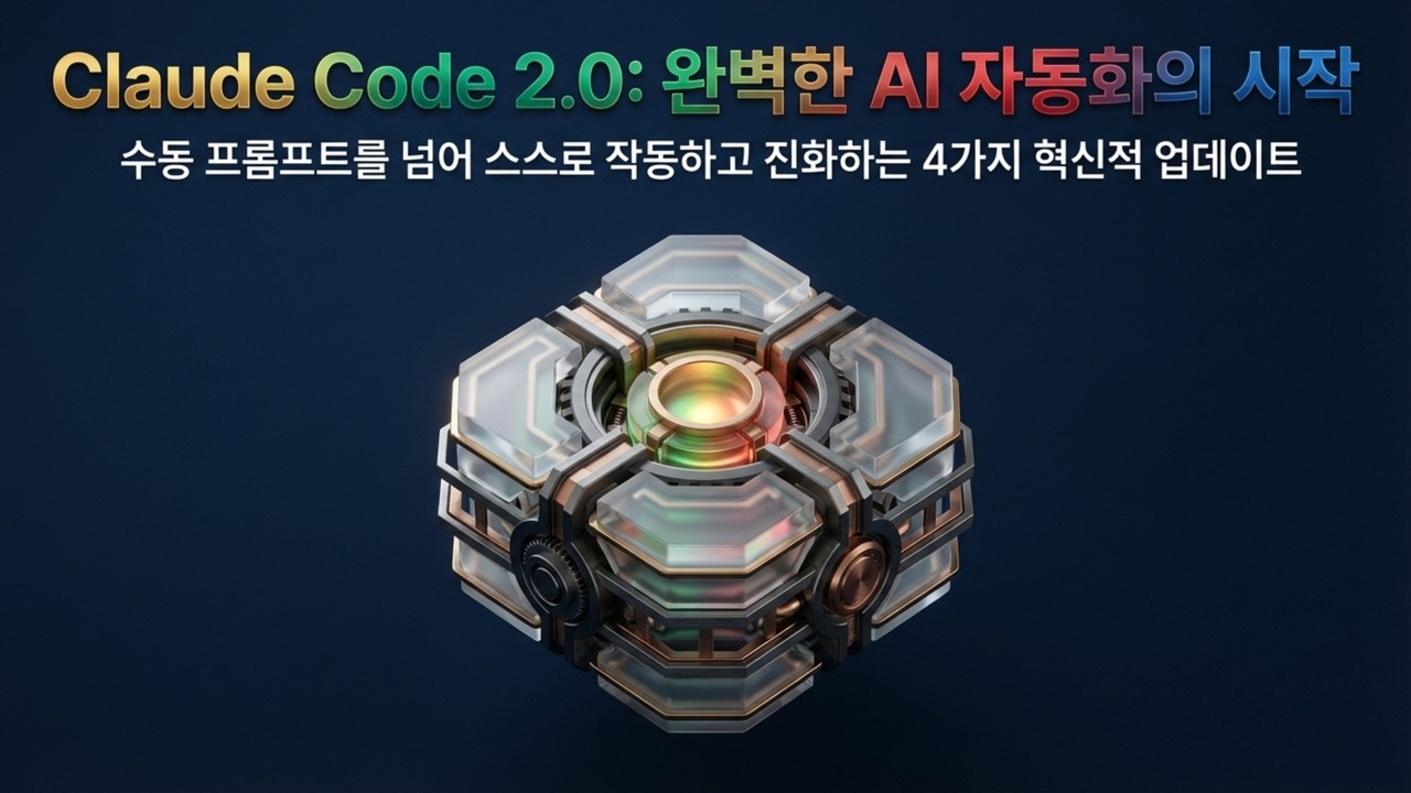 [Claude Code 2.0] 클로드 코드 2.0 대공개: 스스로 진화하는 AI 자동화 시스템 | 스스로 진화하는 자율 비즈니스 엔진