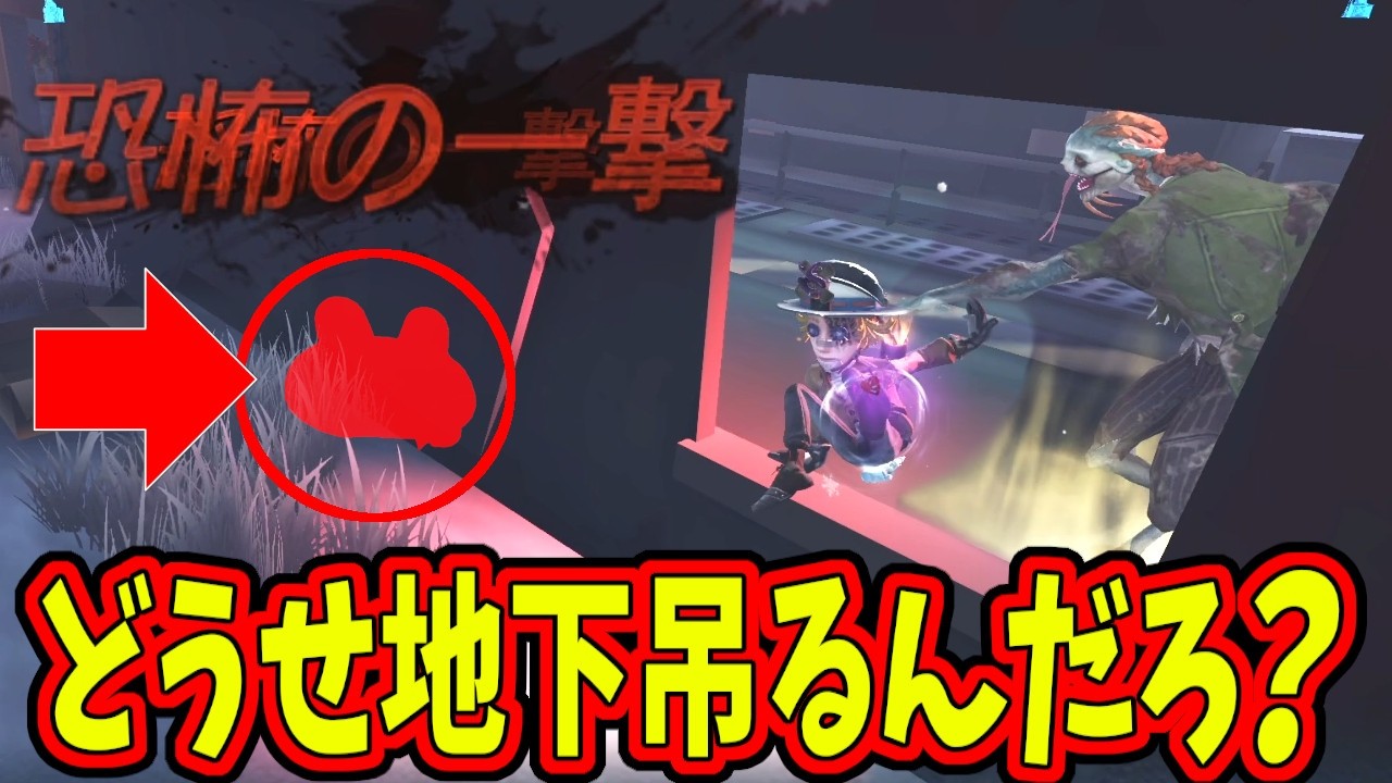 【第五人格】絶対地下室吊ると読んで前もって置いておいたカエルボールが最強にぶっ刺さったｗｗｗ【IdentityⅤ】【アイデンティティ5】