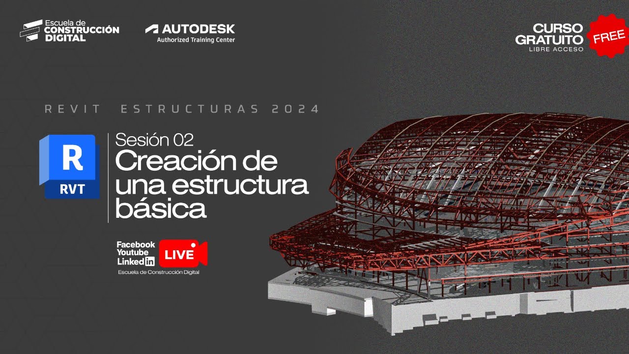 🚧Revit Estructuras 2024 | S02 | Creación de una Estructura Básica✅