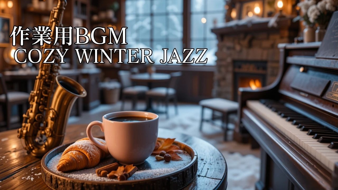 【作業用BGM】深く静まり返るウィンタージャズ｜没入感が続く冬の作業時間 ❄️🌌 | Winter Jazz for Continuous Concentration