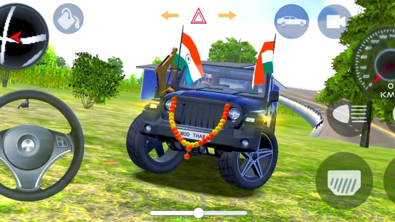 Dollar song💵 Mahindra Thar 😈 Games: Indian Black Thar (Gadi wala games) Car Game Android Game#2026 