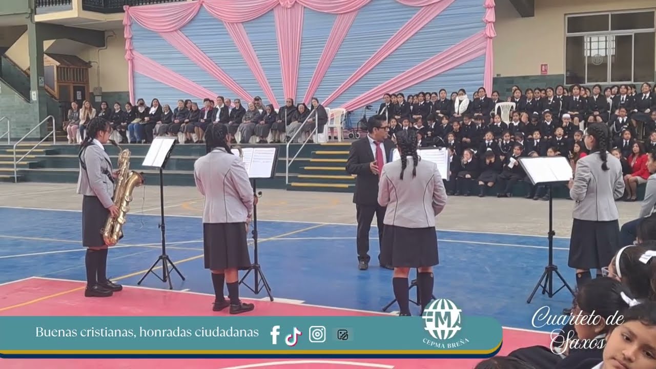Interpretación del Cuarteto de Saxos "Contigo Perú" 